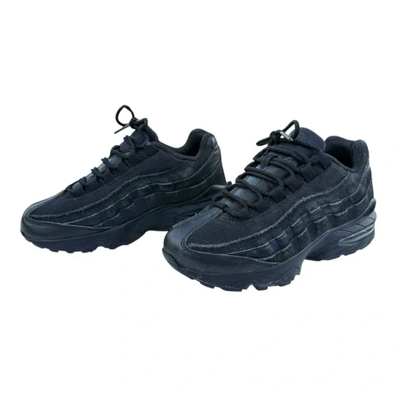 Nike Air Max 95 GS Triple Black, Women’s size 6.5 - Picture 2 of 10